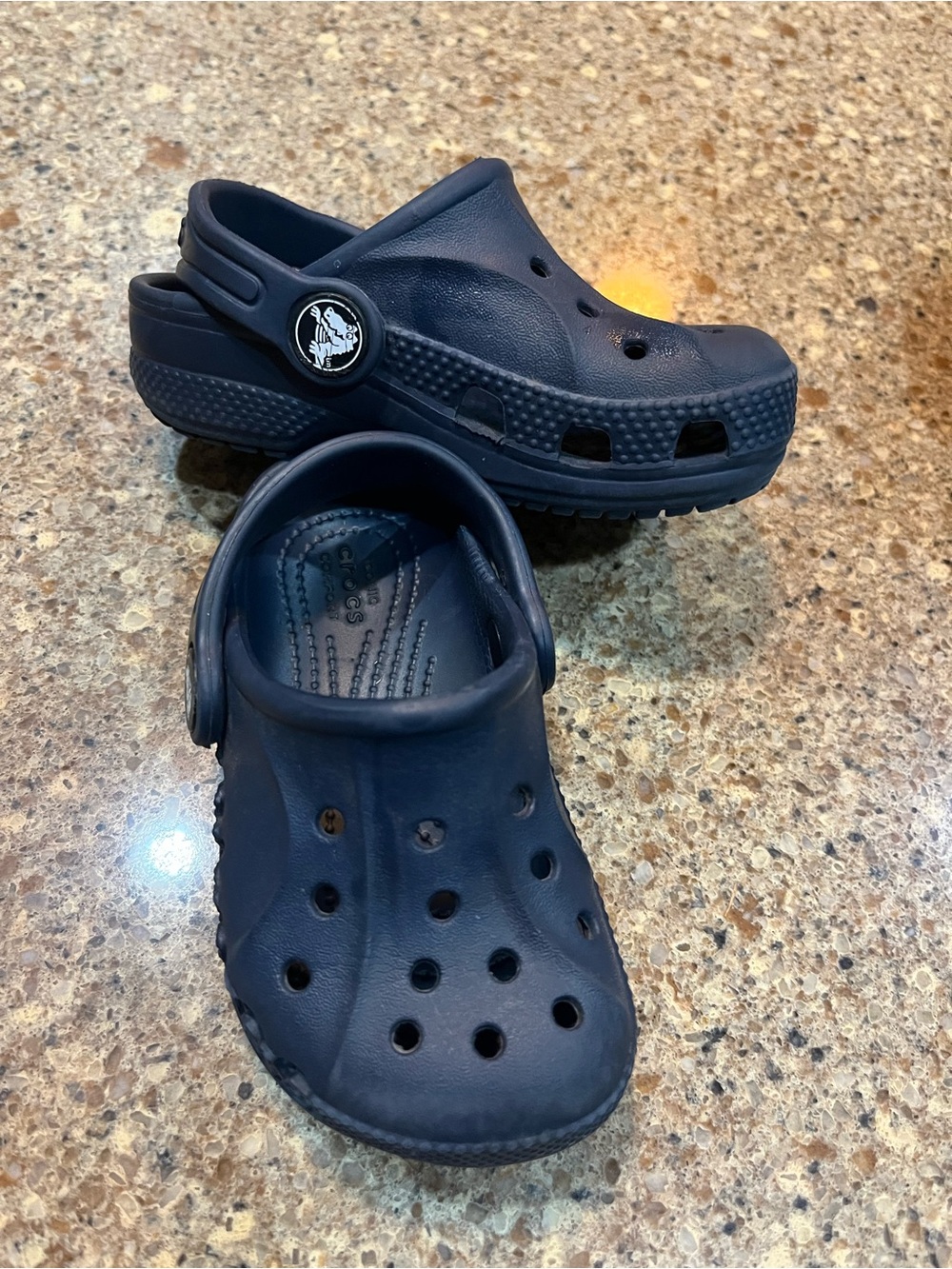CROCS Baby- Navy Classic Clog - Ventilated Slip-On Sandal